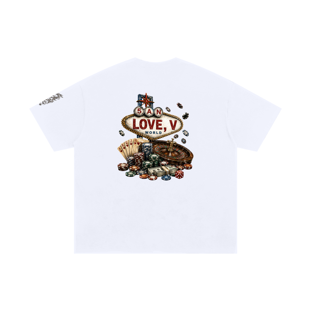V5 GAMBLE OF LOVE OVERSIZE - Cotton T-Shirt (3XL-5XL ONLY)