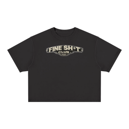 FINE SH*T CLUB - Unisex Vintage Wash Boxy T-Shirt