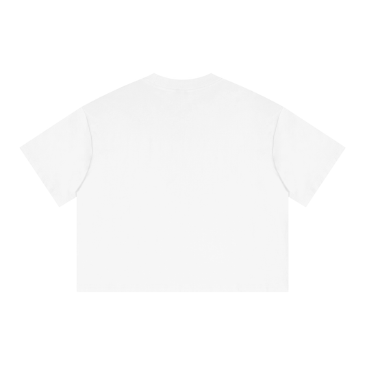 LOVE, 5EX - Unisex Boxy Drop Shoulder Crop T-Shirt